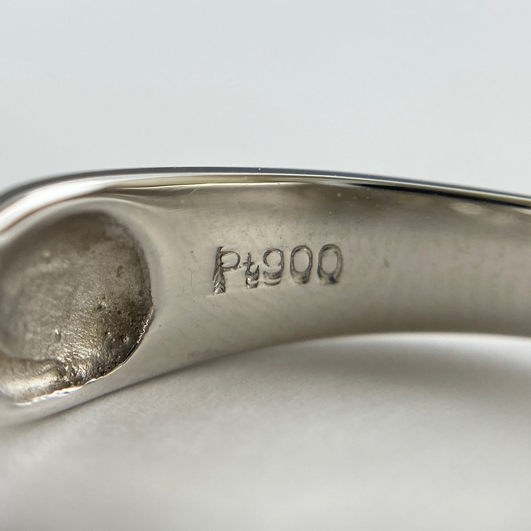 メレダイヤ デザインリング 9号 Pt900 【中古】 レディースのアクセサリー(リング(指輪))の商品写真