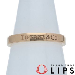 ティファニー(Tiffany & Co.)のティファニー フラットバンドリング  (#16)(#16 幅:約0.3cm) K18PG 美品【中古】(リング(指輪))