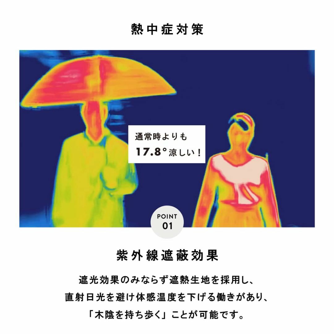 【色: FL179/アイボリー】日傘 完全遮光 UVカット 長傘 レディース 軽 レディースのファッション小物(その他)の商品写真