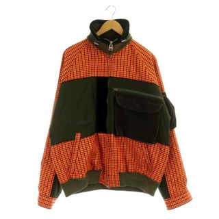 サカイ(sacai)のサカイ 19FW チェック柄×コーデュロイドッキングジャケット ブルゾン カーキ(ブルゾン)