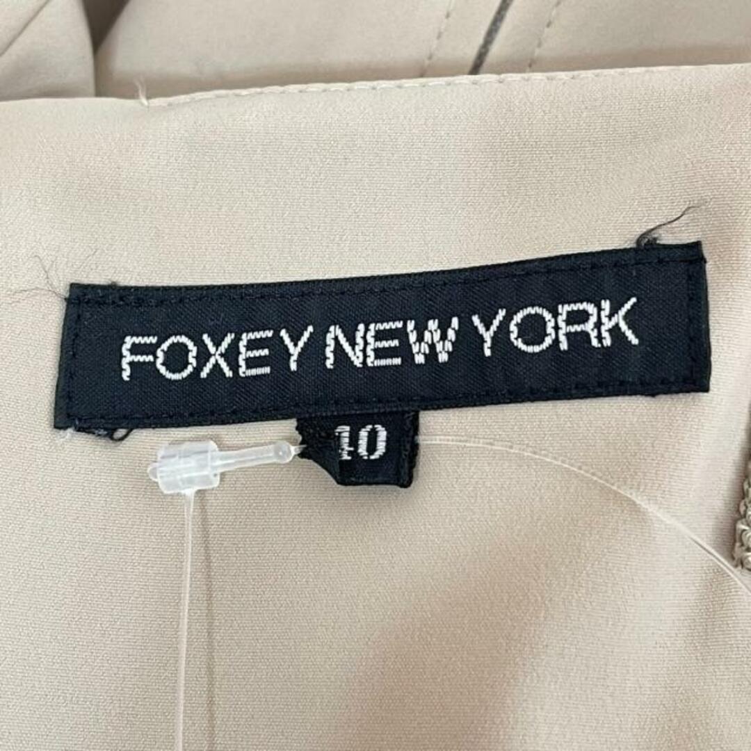 FOXEY NEW YORK(フォクシーニューヨーク) ワンピース サイズ40 M レディース美品  - ベージュ キャミワンピ/ロング レディースのワンピース(その他)の商品写真