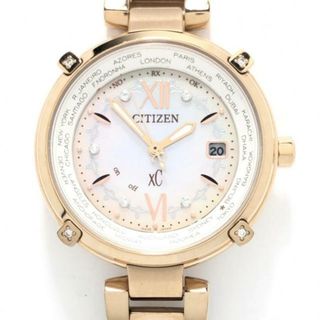 シチズン(CITIZEN)のCITIZEN(シチズン) 腕時計 クロスシー H240-T020151 レディース シェル文字盤 /4Pダイヤ(ケース部分) アイボリー(腕時計)