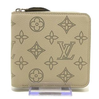 ルイヴィトン(LOUIS VUITTON)のLOUIS VUITTON(ルイヴィトン) 2つ折り財布 マヒナ美品  ジッピー コンパクトウォレット M81558 ガレ パーフォレーションを施したマヒナ・レザー（皮革の種類：牛革）(財布)