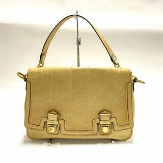 コーチ(COACH)のCOACH(コーチ) ハンドバッグ ポピーレザープッシュロックフラップ 17925 ベージュ レザー(ハンドバッグ)