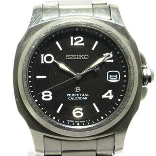 セイコー(SEIKO)のSEIKO(セイコー) 腕時計 ブライツ パーペチュアルカレンダー 8F32-00L0 メンズ 黒(その他)