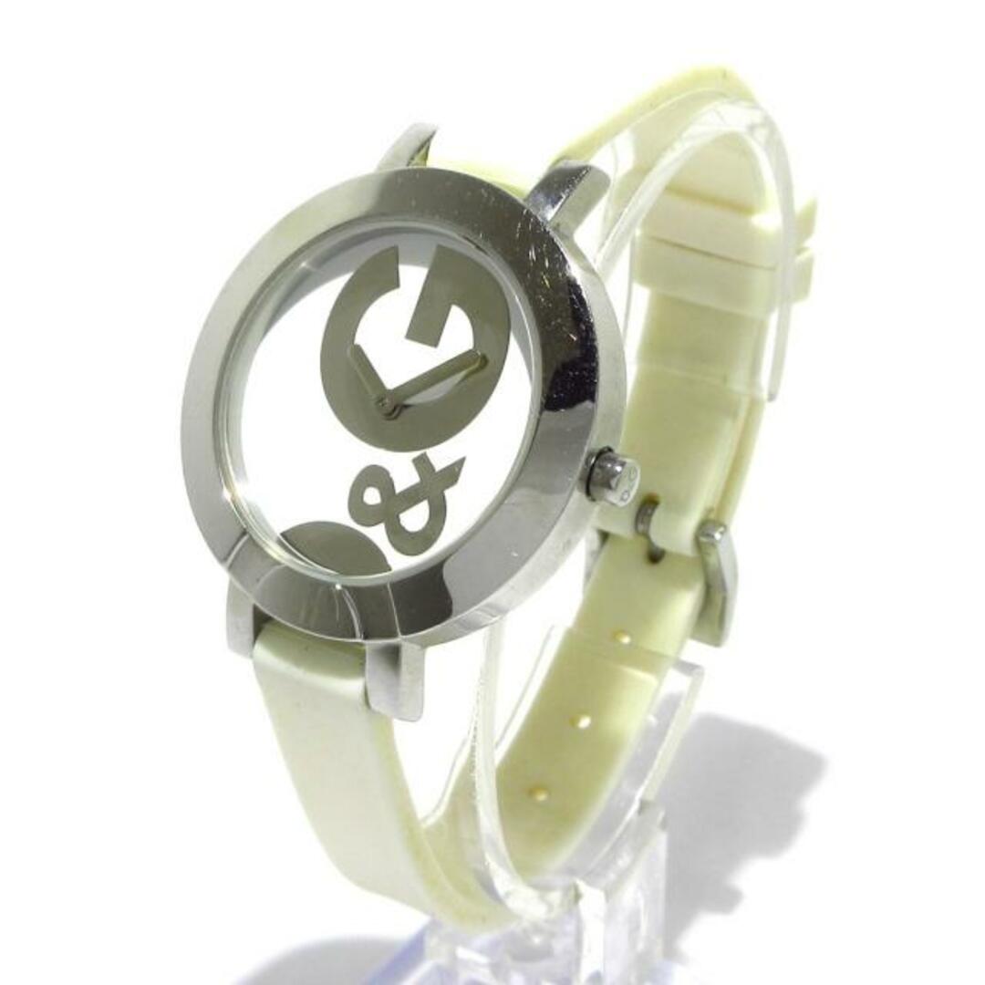 DOLCE&GABBANA(ドルチェアンドガッバーナ)のDOLCE&GABBANA(ドルガバ) 腕時計 - レディース 黒×白 レディースのファッション小物(腕時計)の商品写真