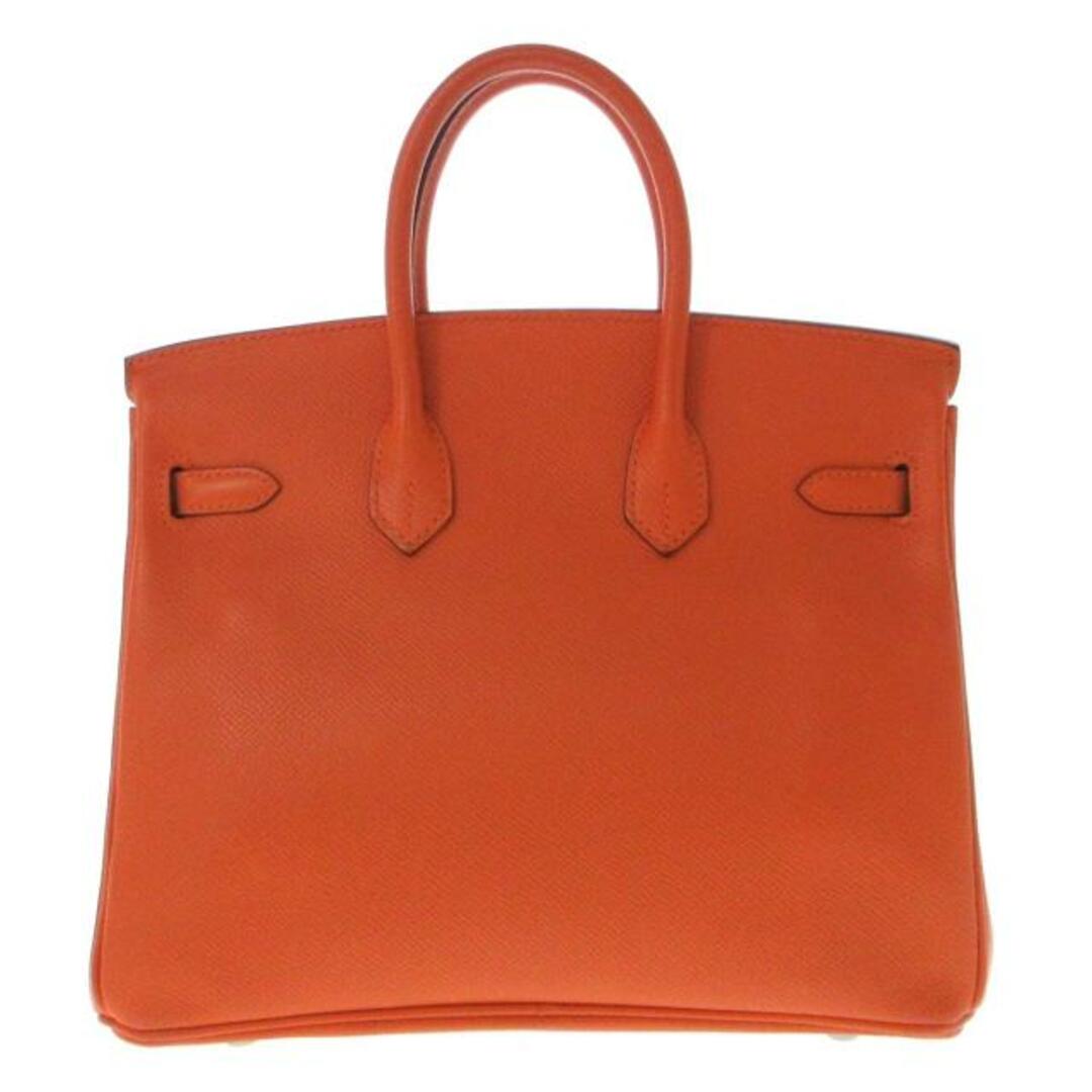 Hermes(エルメス)のHERMES(エルメス) ハンドバッグ バーキン25 オレンジ シルバー金具 ヴォーエプソン レディースのバッグ(ハンドバッグ)の商品写真