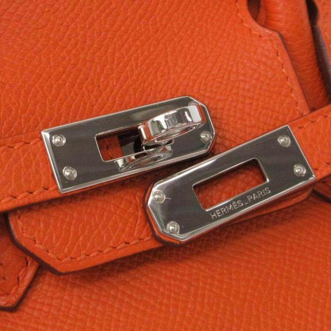 Hermes(エルメス)のHERMES(エルメス) ハンドバッグ バーキン25 オレンジ シルバー金具 ヴォーエプソン レディースのバッグ(ハンドバッグ)の商品写真