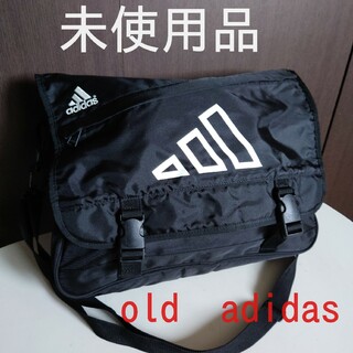 アディダス(adidas)のヴィンテージ old adidas アディダス　メッセンジャーバッグ　ブラック(メッセンジャーバッグ)