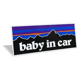 BABY IN CARマグネットステッカー パタゴニア ベイビーベビーインカー(車外アクセサリ)