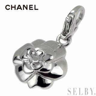 シャネル(CHANEL)のシャネル K18WG チャーム カメリア(ネックレス)