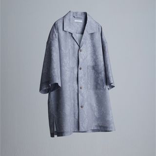 WYM LIDNM PYTHON DRAPE OPEN COLLAR SHIRT(シャツ)