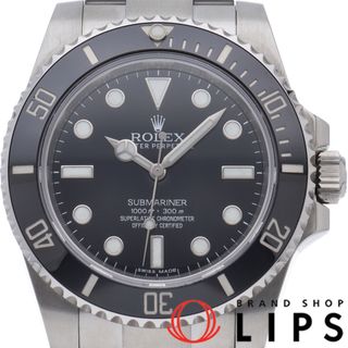 ロレックス(ROLEX)のロレックス サブマリーナ 鏡面バックル Submariner 114060(ﾗﾝﾀﾞﾑ) 箱 保証書 SS メンズ時計 ブラック 仕上げ済 美品 【中古】(その他)