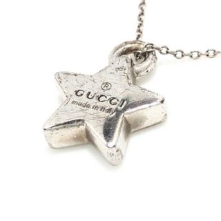 グッチ(Gucci)のGUCCI(グッチ) ネックレス - シルバー スター/社外チェーン(ネックレス)