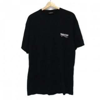 Balenciaga - BALENCIAGA(バレンシアガ) 半袖Tシャツ サイズL 486032 黒 2017/キャンペーンロゴ