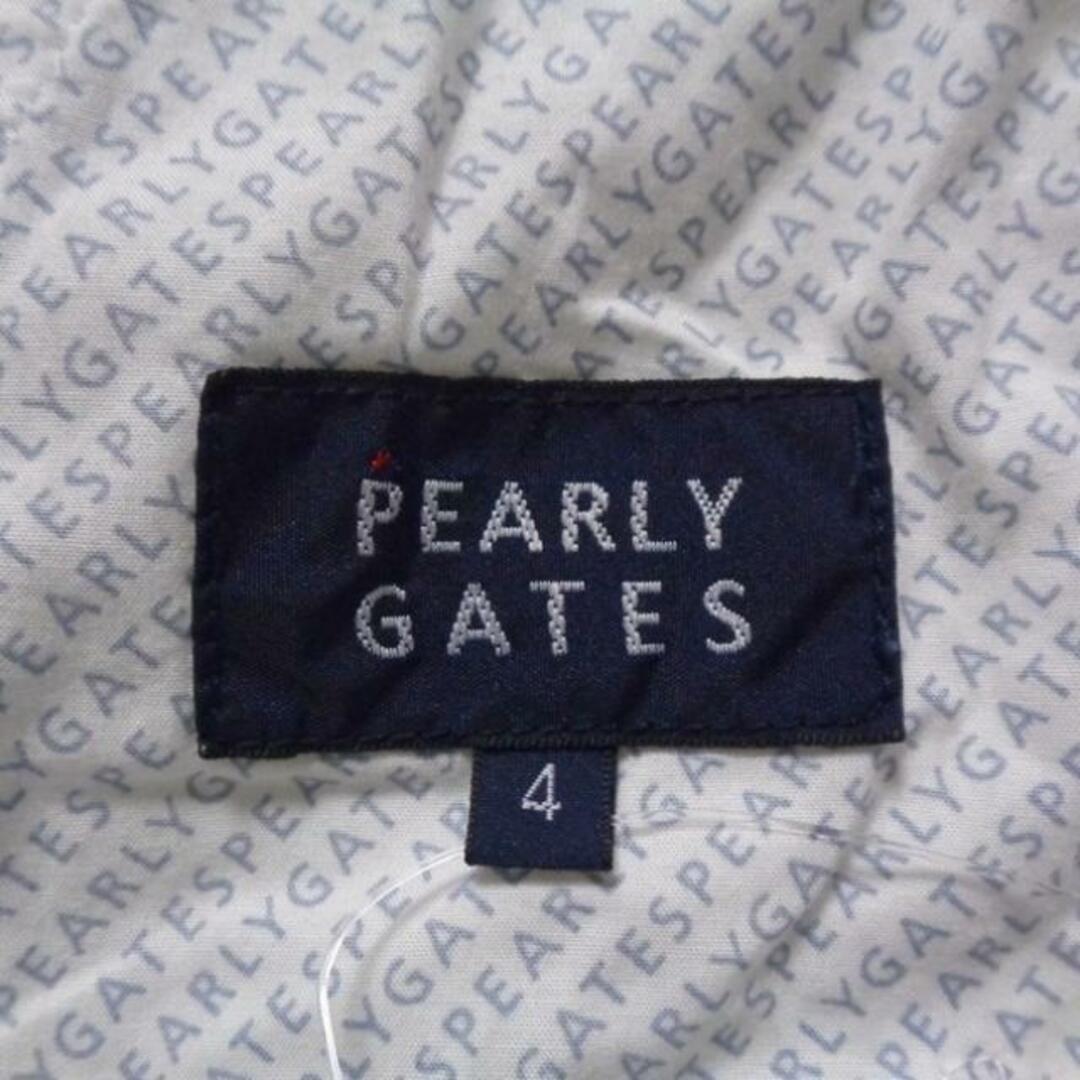 PEARLY GATES(パーリーゲイツ)のPEARLY GATES(パーリーゲイツ) パンツ サイズ4 XL レディース美品  - 白×ダークネイビー フルレングス レディースのパンツ(その他)の商品写真