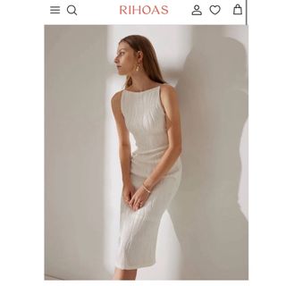 新品rihoas TheWaterRippleTexturedCamiDress