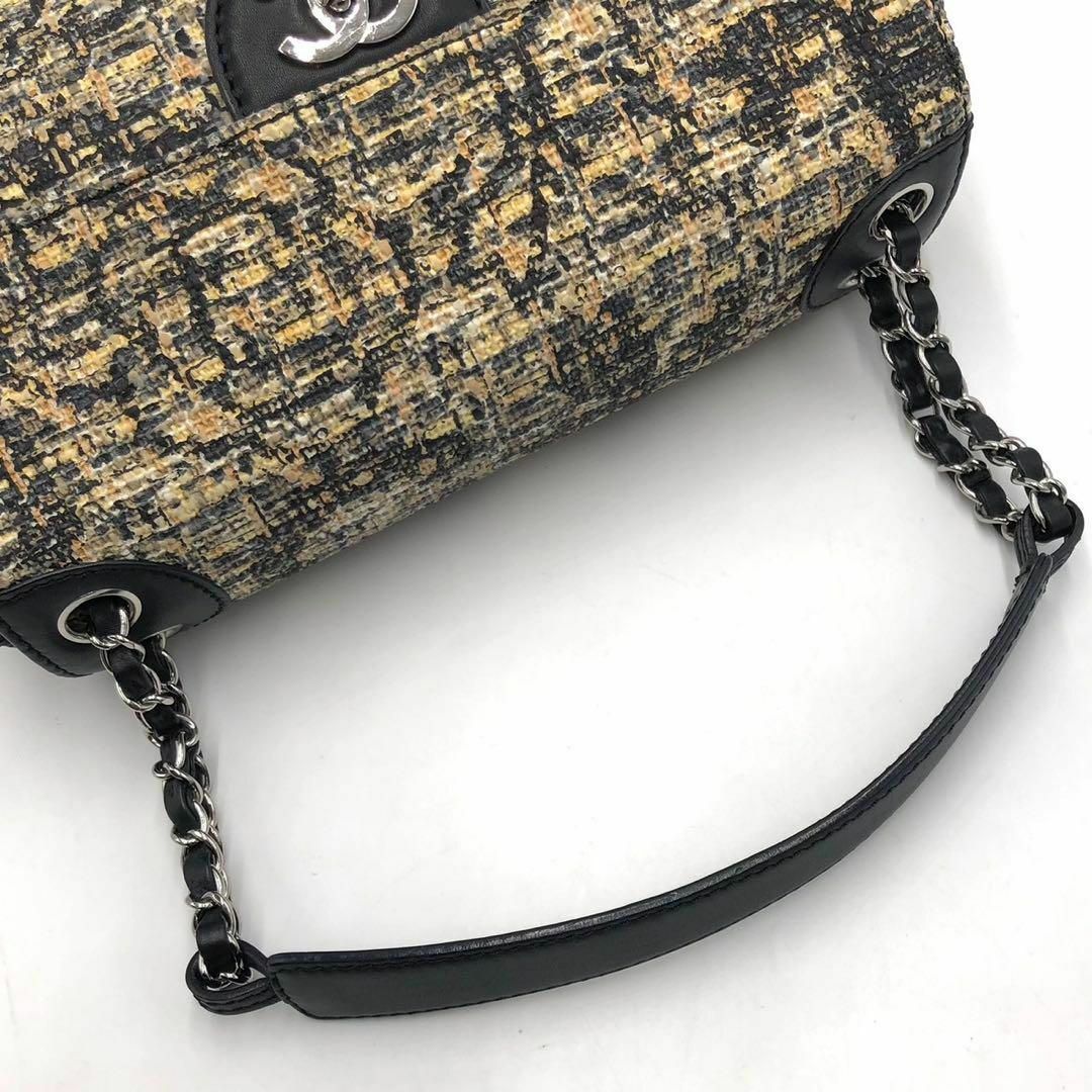 CHANEL(シャネル)の［極上］シャネル　アイコンプリント　カメリア　ツイード　チェーンショルダーバッグ レディースのバッグ(ショルダーバッグ)の商品写真