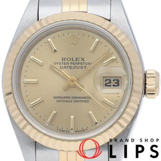 ロレックス(ROLEX)のロレックス デイトジャスト レディース時計 Datejust Ladies 69173(T) 箱 保証書 K18YG/SS レディース時計 シャンパンカラー 仕上げ済 1996年 美品 【中古】(腕時計)