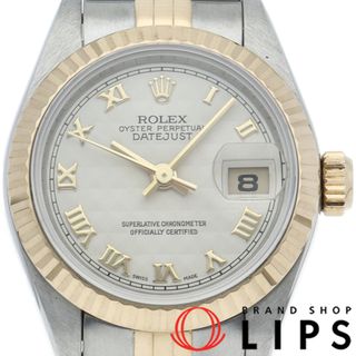 ロレックス(ROLEX)のロレックス デイトジャスト レディース時計 ピラミッド Datejust Ladies 69173(T) 箱 K18YG/SS レディース時計 アイボリー 仕上げ済 1996年 美品 【中古】(腕時計)