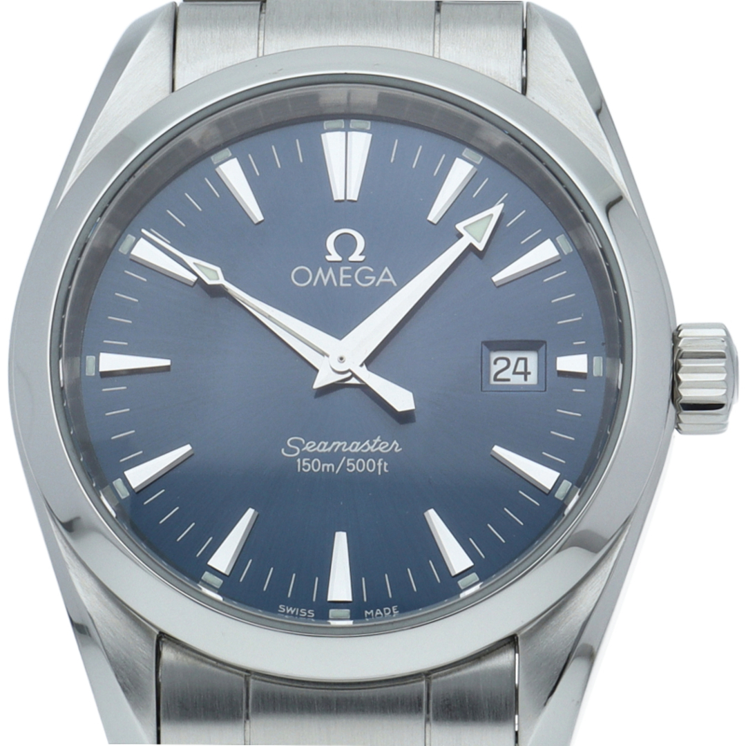 OMEGA(オメガ)のオメガ シーマスター アクアテラ クォーツ 36mm ブルー Seamaster Aqua Terra Quartz 36.2mm 2518.80
 SS メンズ時計 ブラック 仕上げ済 美品 【中古】 メンズの時計(その他)の商品写真