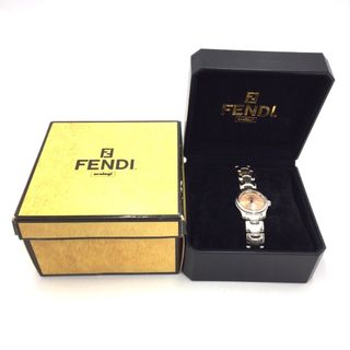 フェンディ(FENDI)のFENDI (フェンディ) 腕時計 FENDI レディースウォッチ 210L ピンクゴールド×シルバー クオォーツ 美品【中古】(腕時計)