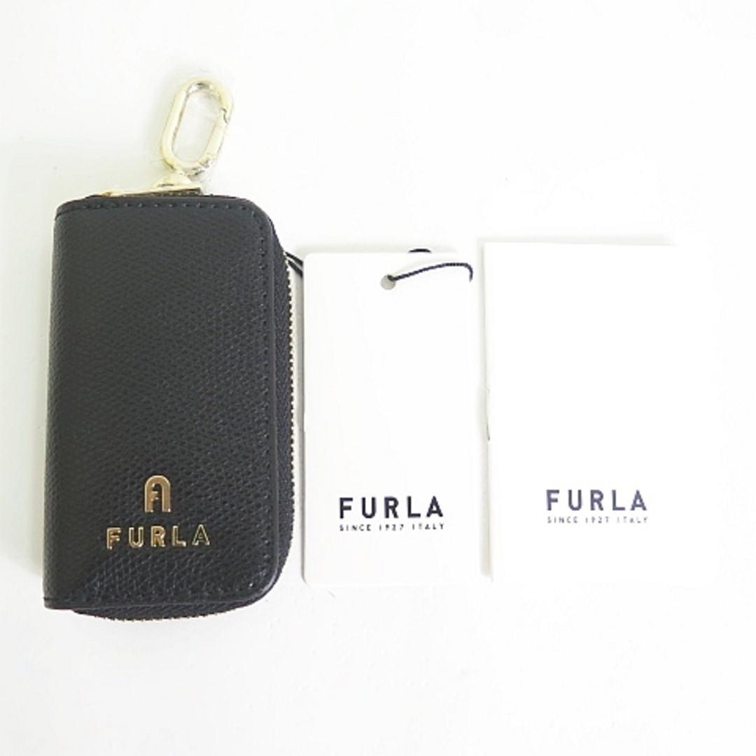 Furla(フルラ)のフルラ CAMELIA KEYCASE CHARM キーケース レザー ブラック レディースのファッション小物(キーケース)の商品写真