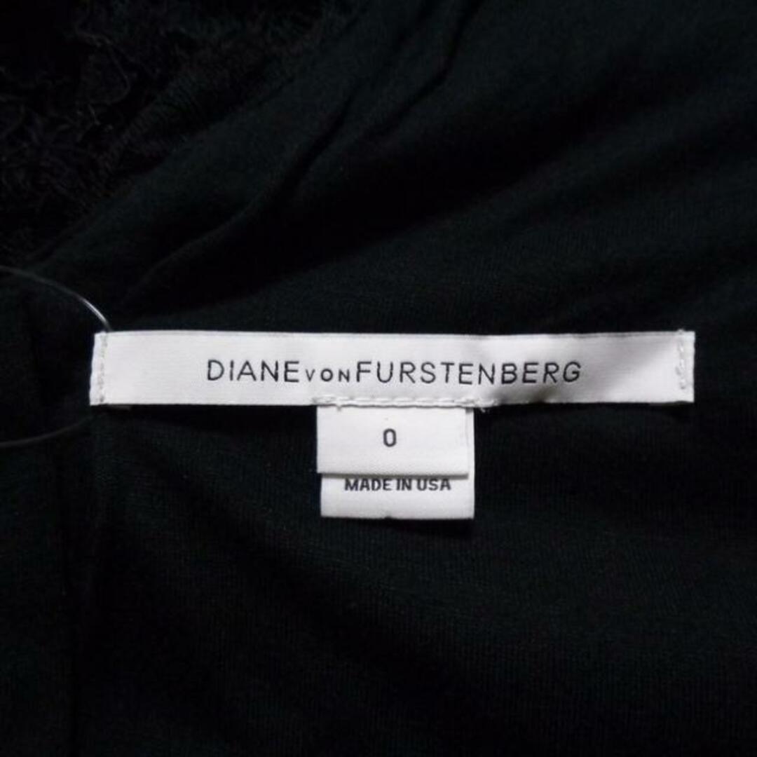 DIANE von FURSTENBERG(ダイアンフォンファステンバーグ)のDIANE VON FURSTENBERG(DVF)(ダイアン・フォン・ファステンバーグ) ワンピース サイズ0 XS レディース - 黒 長袖/メッシュ/ジップ レディースのワンピース(その他)の商品写真