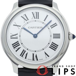 カルティエ(Cartier)のカルティエ ロンド マスト ドゥ カルティエ ウォッチ 36mm Ronde Must de Cartier 36mm WSRN0031 箱 保証書 SS/革 ユニセックス時計 シルバー 美品 【新品】(腕時計)