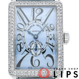 フランクミュラー(FRANCK MULLER)のフランク ミュラー ロング アイランド ウォッチ ダイヤベゼル 手巻 国内正規品 Long Island 900S6D 箱 保証書(国内) K18WG/革 レディース時計 ブルー 仕上げ済 美品 【中古】(腕時計)