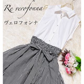 ヴェロフォンナ(Re.Verofonna)のRe.verofonna ヴェロフォンナ  ワンピース　日本製　Mサイズ　極美品(ロングワンピース/マキシワンピース)