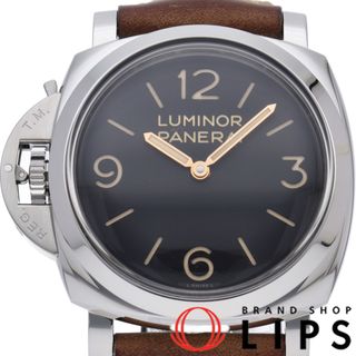 パネライ(PANERAI)のパネライ ルミノール 1950 レフトハンド 3デイズ アッチャイオ 47mm メーカーOH済(保証期間中) Luminor 1950 3Days 47mm PAM00557 ケース 修理書 SS/革 メンズ時計 ブラック 美品 【中古】(その他)