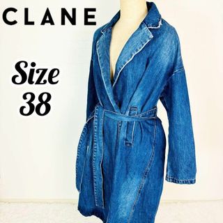 クラネ(CLANE)の【美品】CLANE クラネ デニムコート ヴィンテージ加工 松本恵奈さん着用(ロングコート)