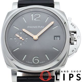 パネライ(PANERAI)のパネライ ルミノール ドゥエ 38mm Luminor Due PAM01247 箱 保証書 SS/革 メンズ時計 グレー 美品 【新品】(その他)