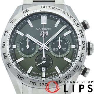 タグホイヤー(TAG Heuer)のタグ・ホイヤー カレラ キャリバー ホイヤー 02 スポーツ クロノグラフ グリーン Carrera Calibre 02 Sports Chronograph CBN2A10.BA0643 箱 保証書 SS メンズ時計 グリーン 美品 【新品】(その他)