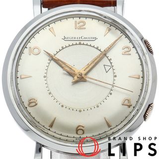 ジャガールクルト(Jaeger-LeCoultre)のジャガー・ルクルト メモボックス アラーム デイト ウォッチ 37mm アンティーク Memovox SS/革 メンズ時計 シルバー 仕上げ済 美品 【中古】(その他)