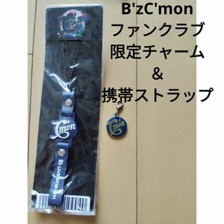 B'zC'mon2011ファンクラブ限定チャーム＆携帯ストラップネイビー(ミュージシャン)