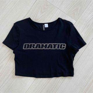 エイチアンドエム(H&M)のH&M  ショート丈 半袖 Tシャツ(Tシャツ(半袖/袖なし))