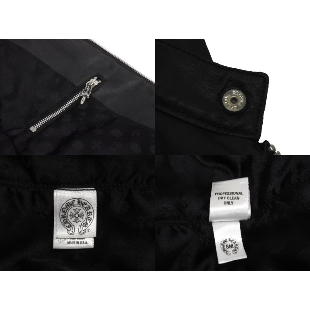 Chrome Hearts(クロムハーツ)の極美品 CHROME HEARTS クロムハーツ MNS HOOD SWTSHRT フーデットジャケット ブラック コットンリネン サイズS 中古 62660 レディースのジャケット/アウター(その他)の商品写真