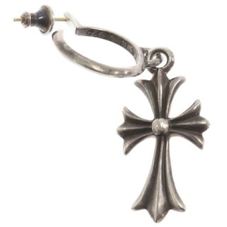 クロムハーツ(Chrome Hearts)のCHROME HEARTS クロムハーツ TINY CH CROSS タイニー CH クロス フープピアス シルバー 国内ギャランティ付き(ピアス(片耳用))