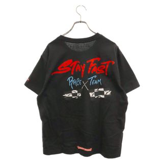 Chrome Hearts - CHROME HEARTS クロムハーツ MATTY BOY PPO STAY FAST RACE TEAM T-SHRT マッティボーイ ステイファスト プリント半袖クルーネックTシャツ ブラック