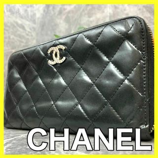 シャネル(CHANEL)の❤️美品❤️ シャネル 長財布 ココマーク レザー マトラッセ ブラック(財布)