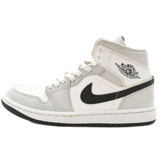 ナイキ(NIKE)のNIKE ナイキ WMNS AIR JORDAN1 MID BQ6472-105 ウィメンズエアジョーダン1 ミッドカットスニーカー ホワイト/グレー US6.5/23.5cm(スニーカー)