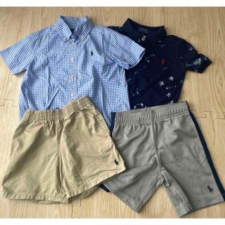 ラルフローレン(Ralph Lauren)の【中古】ラルフローレン4T（110）セット(Tシャツ/カットソー)