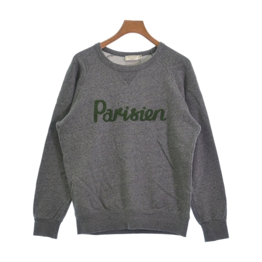 MAISON KITSUNE メゾンキツネ スウェット M グレーx緑 【古着】【中古】 メンズのトップス(スウェット)の商品写真