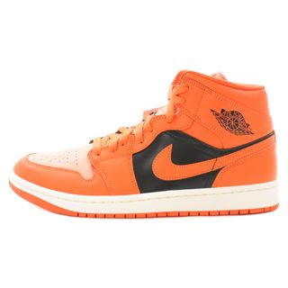 ナイキ(NIKE)のNIKE ナイキ WMNS Air Jordan 1 Mid Orange/Black ナイキ ウィメンズ エアジョーダン1 ミッド オレンジ/ブラック ハイカットスニーカー DM3381‐600 US11.5/28.5cm(スニーカー)