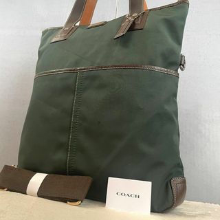 コーチ(COACH)の【大人気】 コーチ 2way トートバッグ ロゴプレート A4 肩掛け ビシネス(トートバッグ)