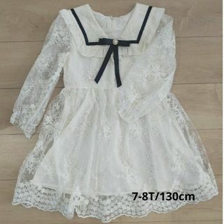 レースワンピース♡7-8T/130cm(ワンピース)