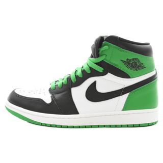 ナイキ(NIKE)のNIKE ナイキ AIR JORDAN 1 HI Black and Lucky Green DZ5485-031 エアジョーダン1 ラッキーグリーン ハイカットスニーカー ブラック/グリーン US9/27cm(スニーカー)