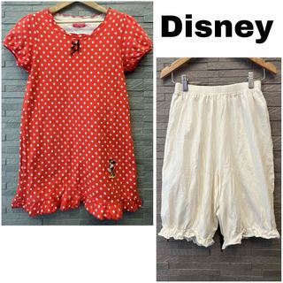 ディズニー(Disney)のディズニーリゾート ルームウェア 2点セット Tシャツ×ハーフパンツ L ミニー(ルームウェア)